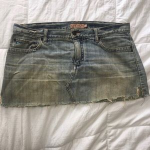 Abercrombie and Fitch Low Rise Denim Mini Skirt - VINTAGE